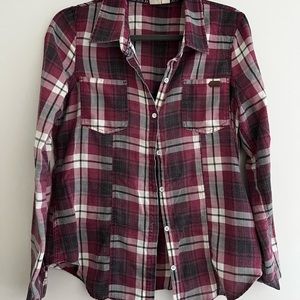 Roxy plaid button up